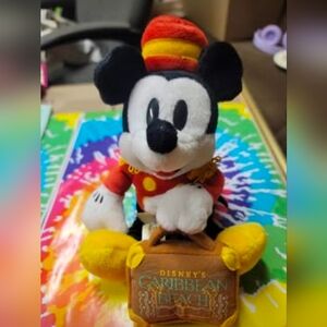NWT Disney Mickey Mouse Bellhop Plush - Red, Yellow, and Black